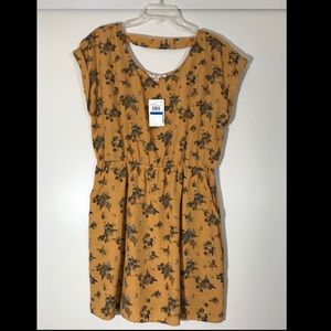 Floral Print Spring Dress with Pockets